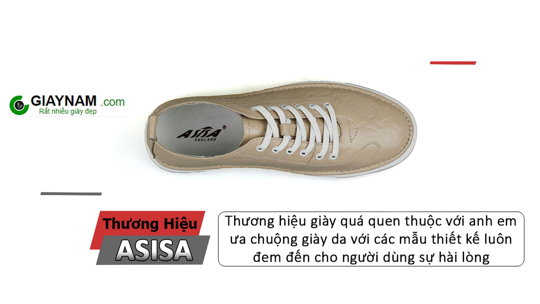 Giày thể thao nam thời trang màu trắng sữa